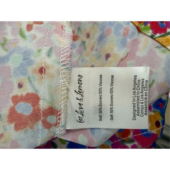 NWT For Love & Lemons Sasha Mini Dress Blue Dizzy Floral - Picture 11 of 14